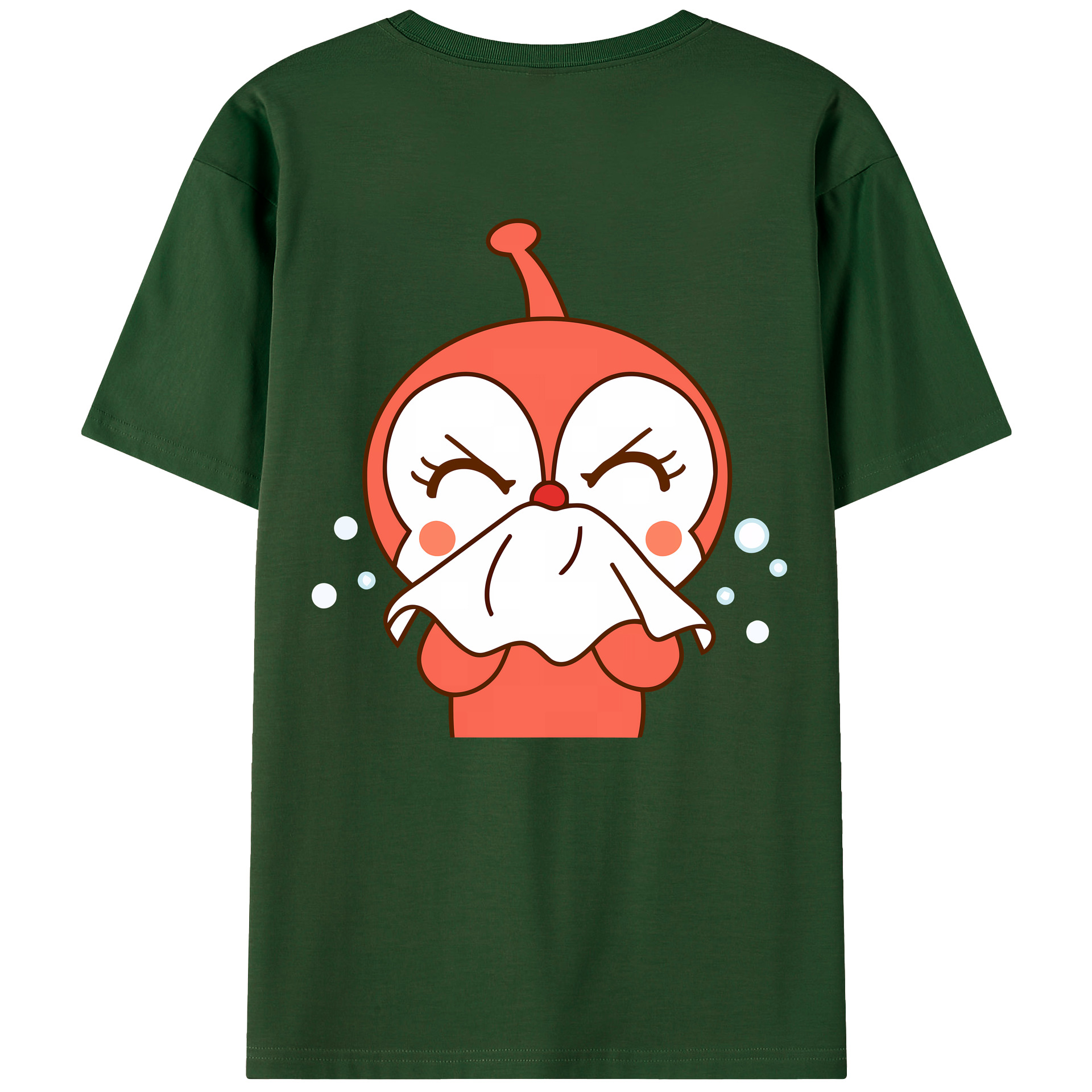 （画像用） アンパンマン Anpanman 綿100％半袖Tシャツ（背面プリント）